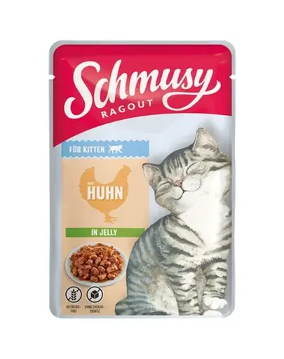 SCHMUSY RAGOUT pui in aspic mancare pentru pisica 22x100 g