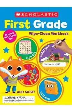 Scholastic First Grade Wipe-Clean Workbook - Scholastic Teaching Resources