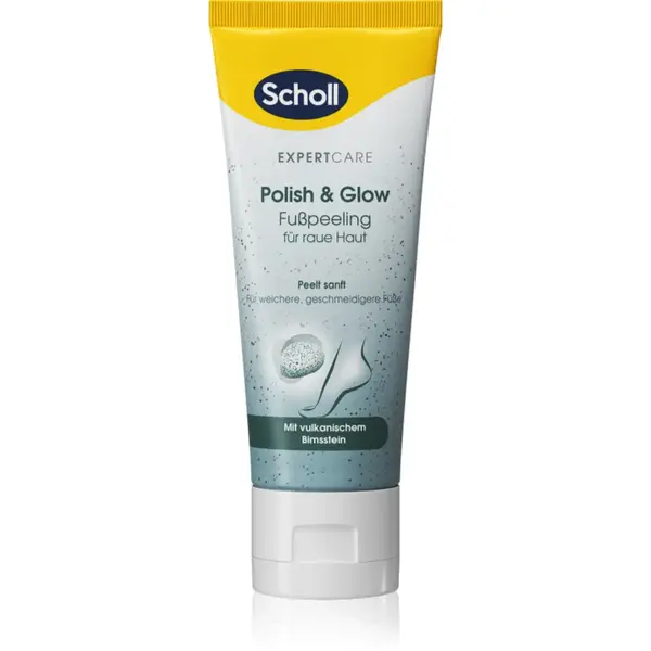Scholl Foot Cream Polish & Glow peeling exfoliant pentru picioare 75 ml