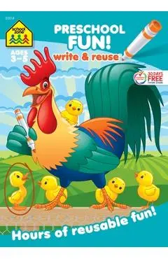 School Zone Preschool Fun! Write & Reuse Workbook - School Zone