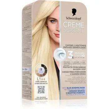 Schwarzkopf Creme Supreme Caring Lightener Culoare permanenta pentru par pentru decolorarea părului