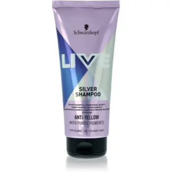 Schwarzkopf LIVE Silver sampon pentru curatare neutralizeaza tonurile de galben
