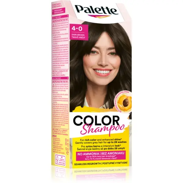 Schwarzkopf Palette Color Shampoo șampon nuanțator culoare 4-0 Dark Brown 50 ml