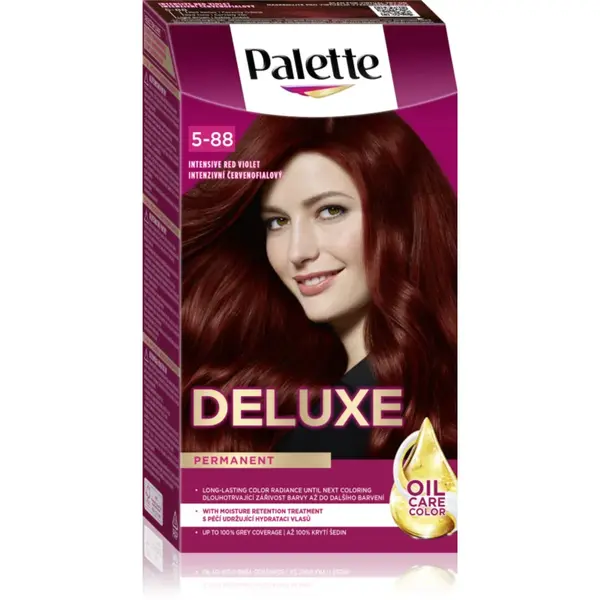 Schwarzkopf Palette Deluxe Culoare permanenta pentru par culoare 5-88 Intensive Red Violet 1 buc