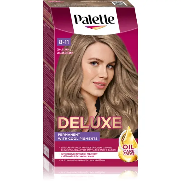 Schwarzkopf Palette Deluxe Culoare permanenta pentru par culoare 8-11 Cool Blonde 1 buc