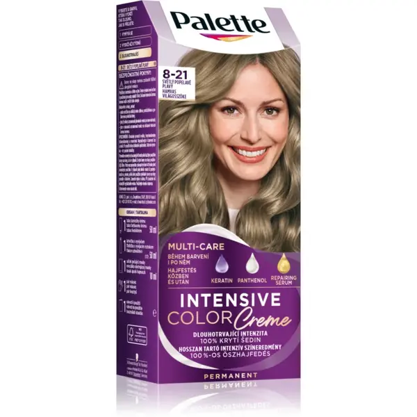 Schwarzkopf Palette Intensive Color Creme Culoare permanenta pentru par culoare 8-1 Ashy Light Blond 1 buc