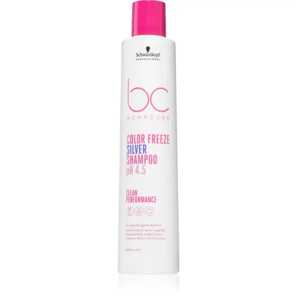 Schwarzkopf Professional BC Bonacure Color Freeze Silver Sampon argintiu pentru parul blond cu suvite 250 ml