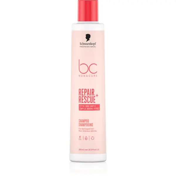 Schwarzkopf Professional BC Bonacure Repair Rescue+ șampon îngrijire pentru par deteriorat 250 ml