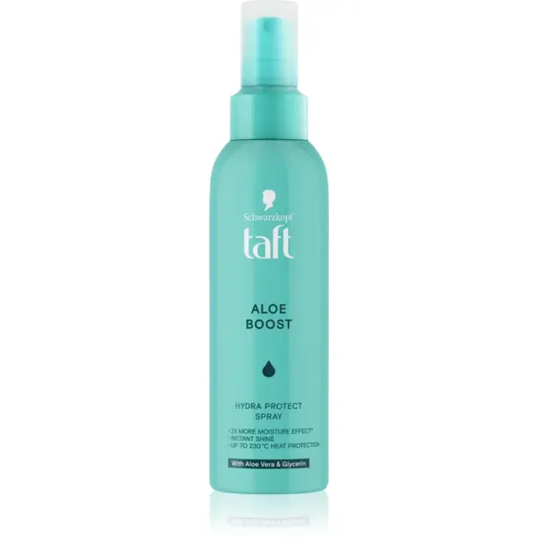 Schwarzkopf Taft Aloe Boost spray hidratant pentru păr pentru modelarea termica a parului 150 ml