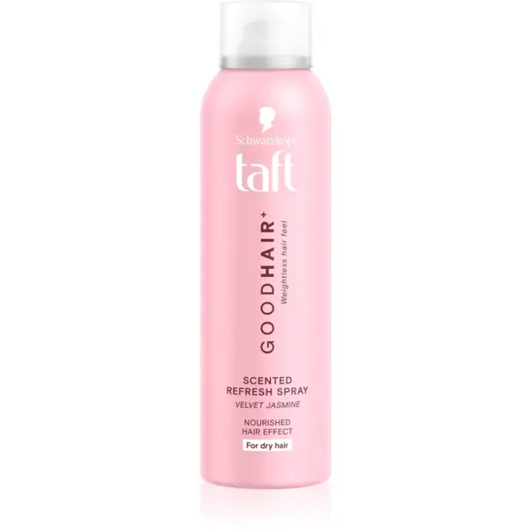 Schwarzkopf Taft Good Hair Spray revigorant pentru par uscat parfum Velvet Jasmine 150 ml