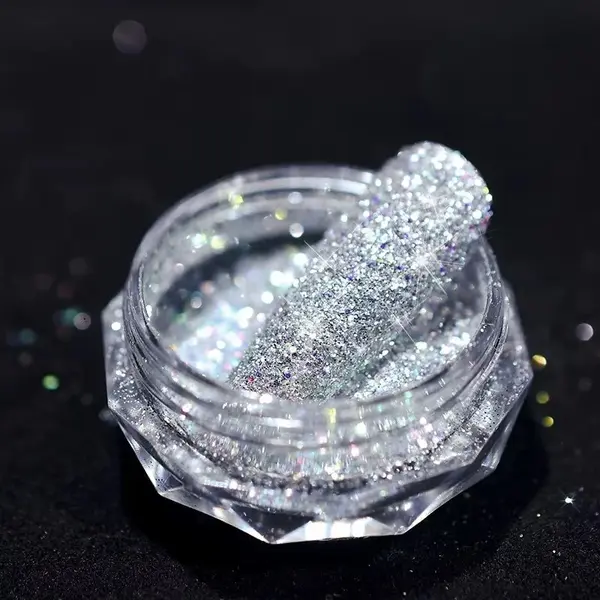 Sclipici unghii Marquise, GLITTER11, Argintiu