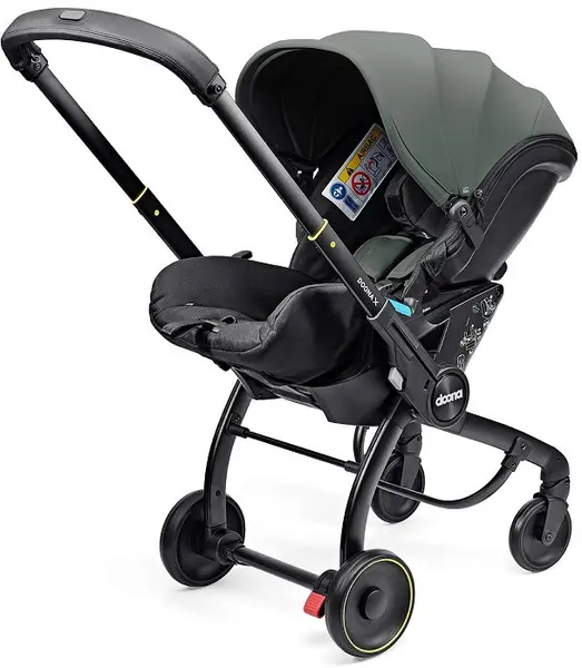 Scoică auto cu șasiu 2 în 1 Doona - X, i-Size, 40-87 cm, Slate Green