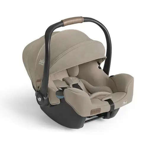 Scoica auto Joie i-Starter Sandstone cu tetiera reglabila, 40-75 cm, certificata R129, Crem