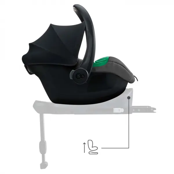 Scoica auto Kinderkraft Mink Pro 2 Grey, I-size, 40-87 cm, tetiera reglabila, SPS