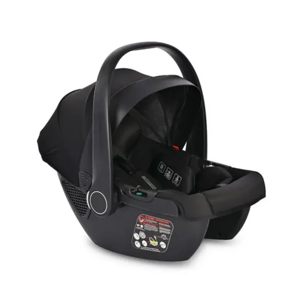 Scoica auto, Lorelli Aria Luxe, panou de ventilatie, tetiera reglabila, maner reglabil, 0-15 luni, 40-87 cm, Black Jasper