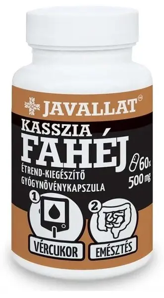 Scorțișoară Cassia, 500 mg, 60 capsule, Javallat
