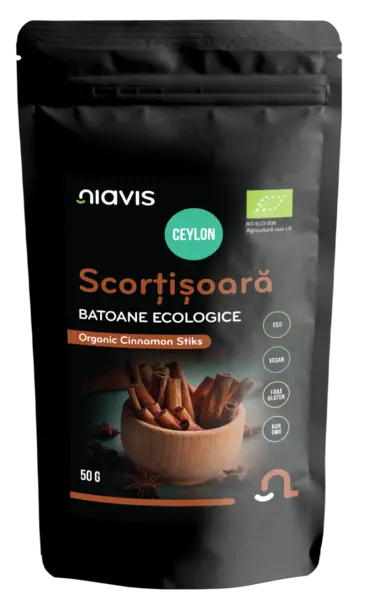 Scortisoara Ceylon Batoane ecologice, 50g, Niavis