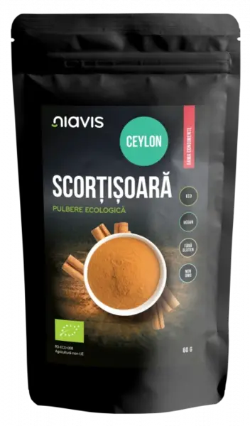 Scortisoara Ceylon pulbere, eco-bio, 60g - Niavis