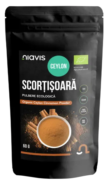 Scortisoara Ceylon Pulbere ecologica, 60g, Niavis