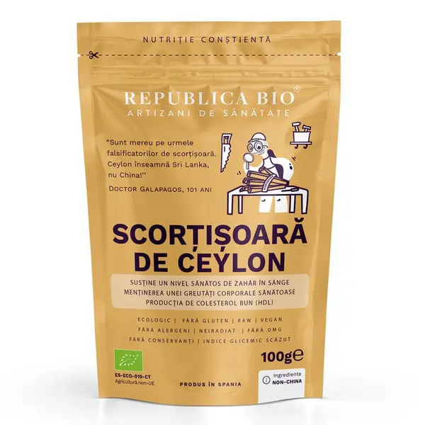 Scortisoara de Ceylon Eco - Republica BIO, 100 g