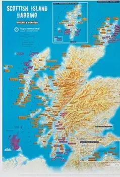 Scottish Island Bagging - Collect & Scratch Print, Sheet Map/***