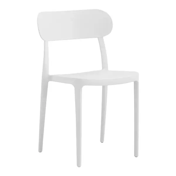 Scrica Amvroan pakoworld cu protectie UV alba pp 51x49x79,5cm Scaun Amvroan Pakoworld cu protecție UV alb pp 51x49x79,5 cm