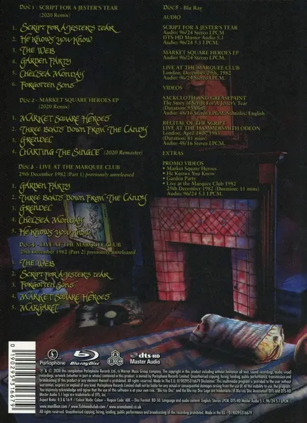 Script For A Jester's Tear (Limited Deluxe Edition 4CD+BD) | Marillion