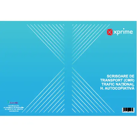 Scrisoare de transport (CMR) 3 ex