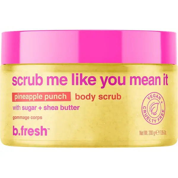 Scrub pentru corp cu extract de ananas Scrub me like you mean it, 200ml, B.fresh