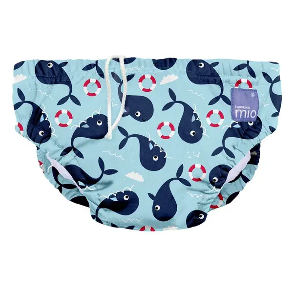 Scutec pentru inot refolosibil Bambino Mio Whale marimea S
