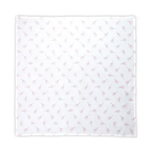 Scutec pled muselina Lorelli Rose Floral, 80 x 80 cm