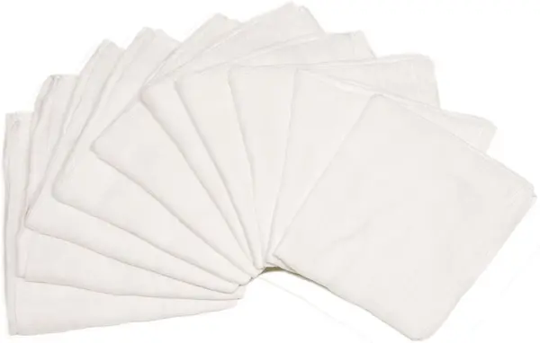 Scutece albe din bumbac 80x80 cm.-10set Fillikid