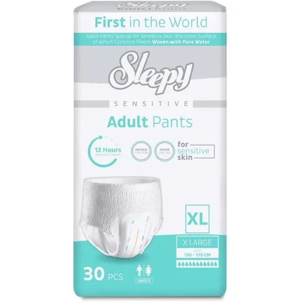 Scutece Chilotel pentru Adulti Sleepy Sensitive, Marimea XL Double, 30 Bucati