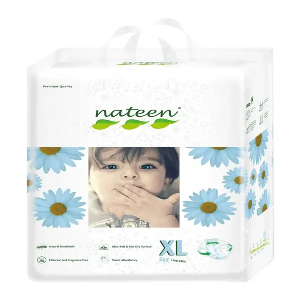 Scutece hipoalergenice Flex&Fit Premium, XL, Nr. 5, 12-25 kg, 56 bucati, Nateen