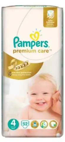 Scutece Pampers Premium Care 4 Maxi Value Pack 52 buc