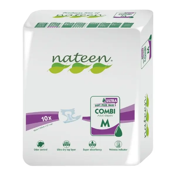 Scutece pentru adulti Combi Line X-Ultra, marime M, 10 bucati, Nateen