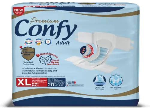 Scutece pentru adulti Premium Marime L, 20 bucati, Confy