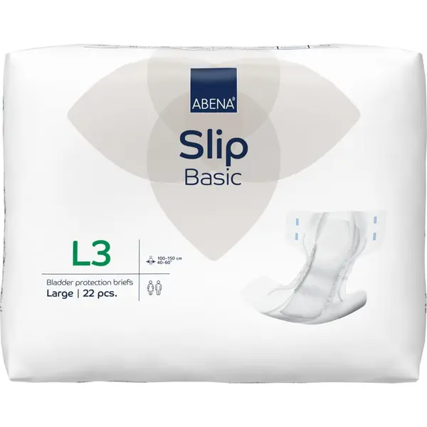 Scutece pentru adulti Slip Basic L3 cu absorbtie 3300ml, 22 bucati, Abena