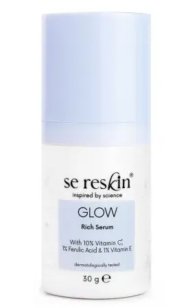 Se:Reskin Ser Glow cu 10% vitamina C, E și acid ferulic - iluminare și efect antioxidant 30 g