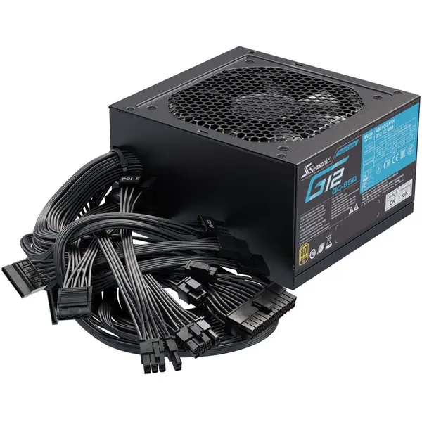 SEASONIC Sursa Seasonic G12 GC-850 , 80 Plus Gold, Cabluri fixe, 850W, Negru