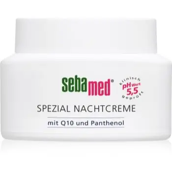 Sebamed Special Night Cream with Q10 and Panthenol crema regeneratoare de noapte cu coenzima Q10