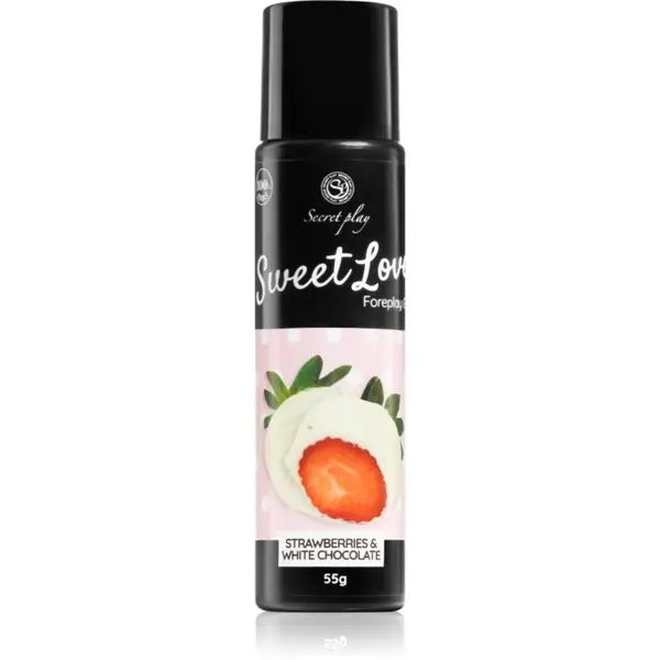 Secret play Sweet Love gel lubrifiant cu aromă Strawberry and White Chocolate 55 g