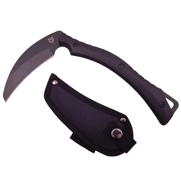 Secure de drumetie DEPOX , Grim Reaper, 22.5 cm, otel inoxidabil, teaca inclusa