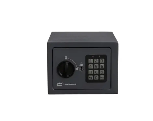 Seif electronic, Negru,Otel , 15x20x15 cm