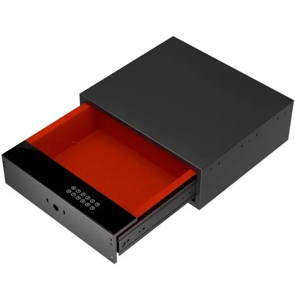 Seif Tip Sertar pentru Dressing, Corp de 800 mm, 764x400x150 mm, Finisaj Negru