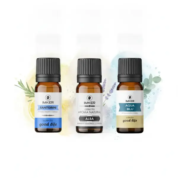 Selecție parfumuri auto IMKER pentru vacanță - set 3 rezerve de 10ml pe stilul tău, pentru difuzorul XS Marin