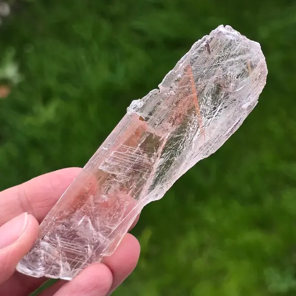 Selenit cu hematit din Mexic – specimen mineral natural | Model 6