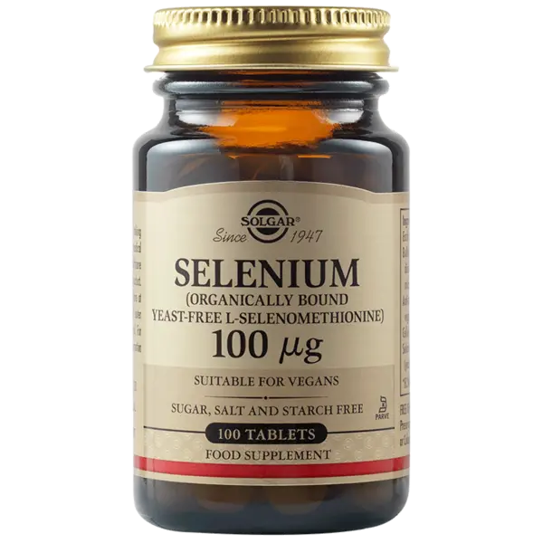 Seleniu 100mcg, 100 tablete, Solgar