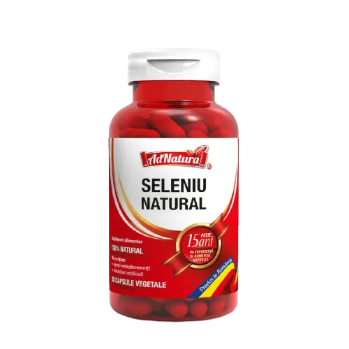 Seleniu natural, 30 capsule, AdNatura