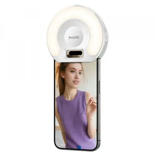 Selfie Light Yesido DH13, Universal, Alb